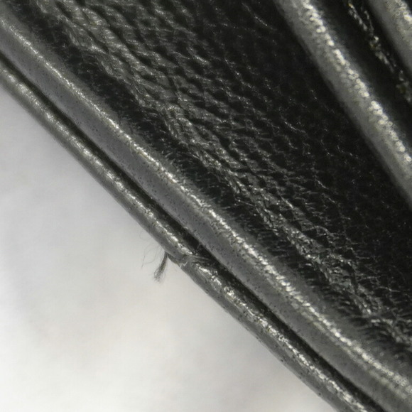 Chanel Shoulder Wallet Matelasse Leather Black Women's - Picture 9 of 14